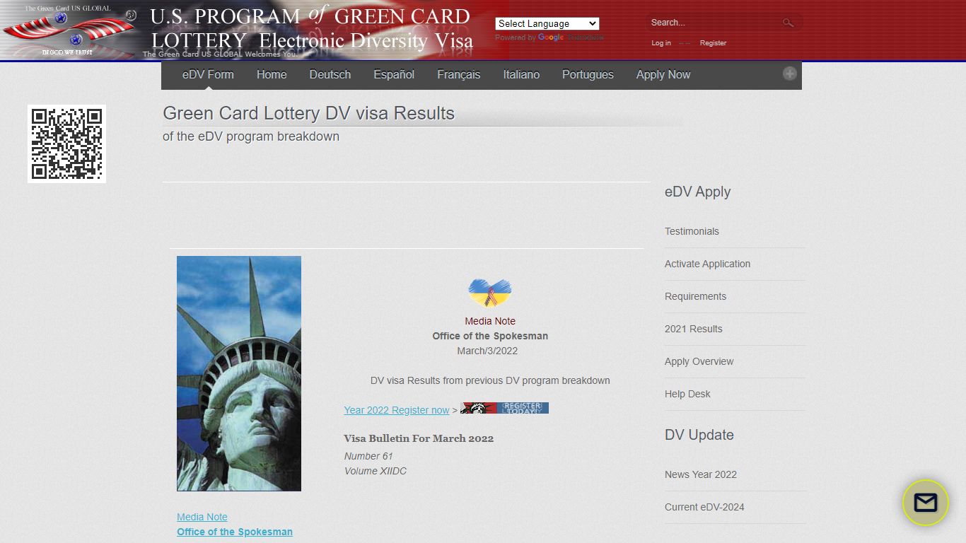 Green Card LOTTERY RESULTS
